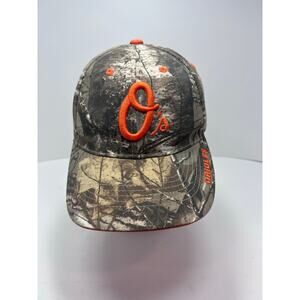 Baltimore Orioles Baseball Hat Camo One Size Genuine Merchandise MLB